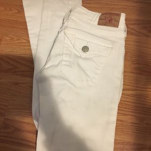True religion white jeans